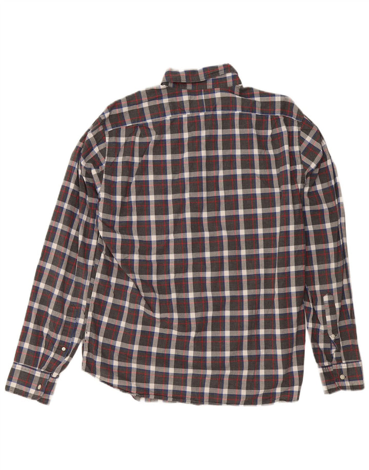 Cămașă subțire pentru bărbați J. Crew, cu carouri mari, gri