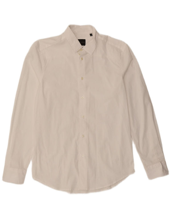 Cămașă pentru bărbați Sisley Slim Fit Mărimea 40 15 3/4 Medium Alb