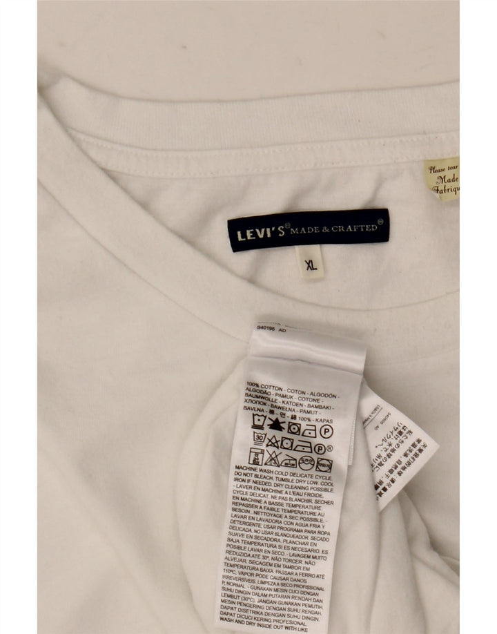 Tricou pentru bărbați Levi's Top XL Bumbac alb