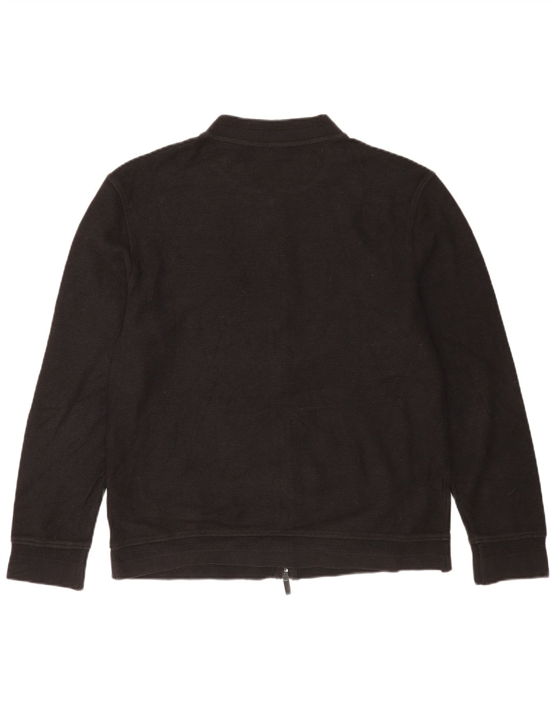 Pulover cardigan Massimo Dutti pentru bărbați, bumbac negru mare