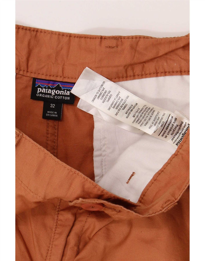 Pantaloni scurți chino pentru bărbați Patagonia W32 bumbac portocaliu mediu