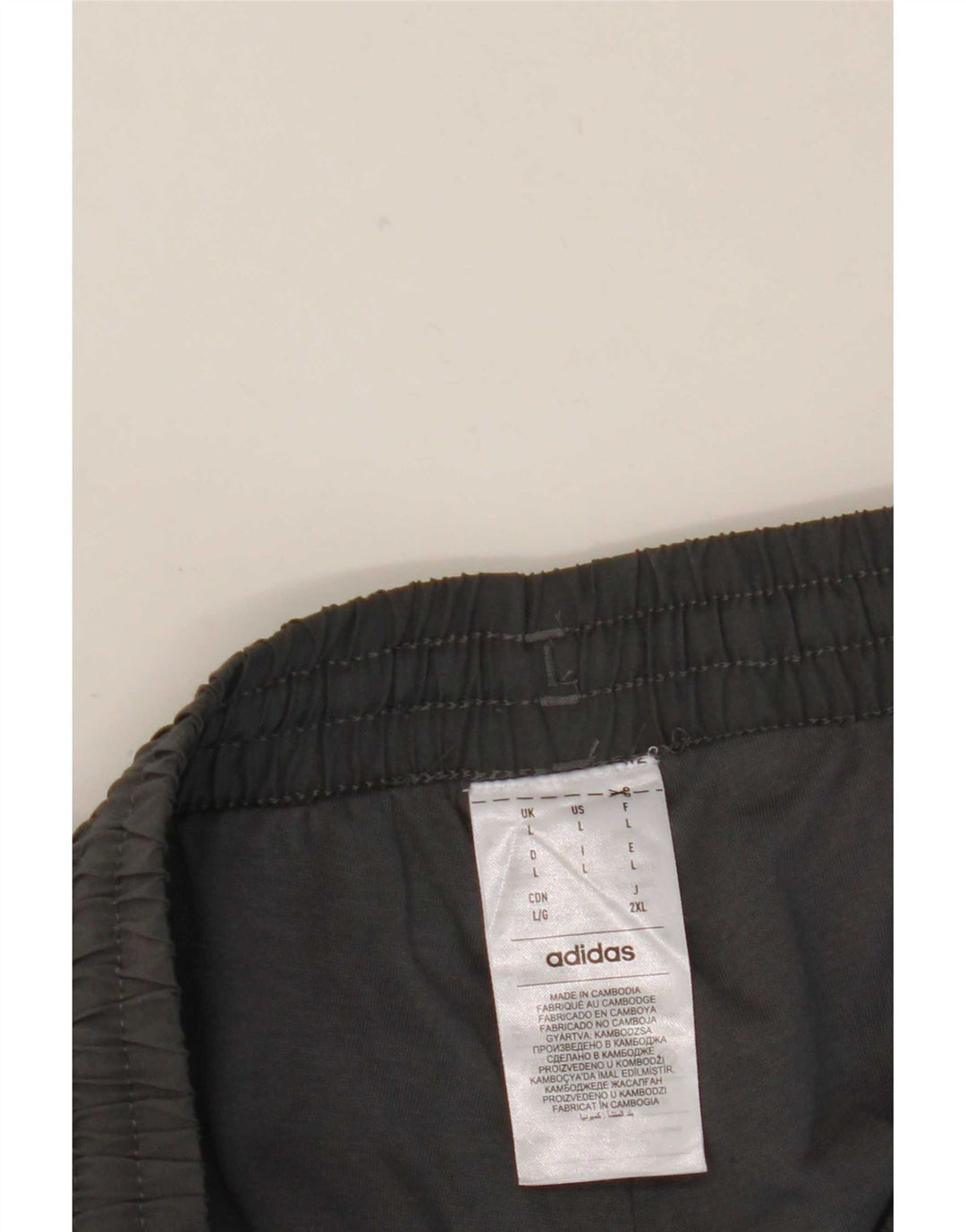 Pantaloni de trening Adidas pentru bărbați Joggeri mari, gri, poliester