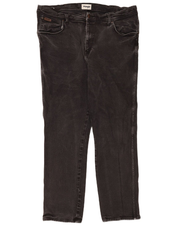 Blugi drepte pentru bărbați Wrangler Texas W42 L32 bumbac gri