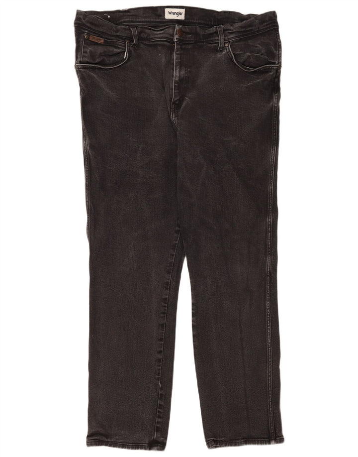 Blugi drepte pentru bărbați Wrangler Texas W42 L32 bumbac gri