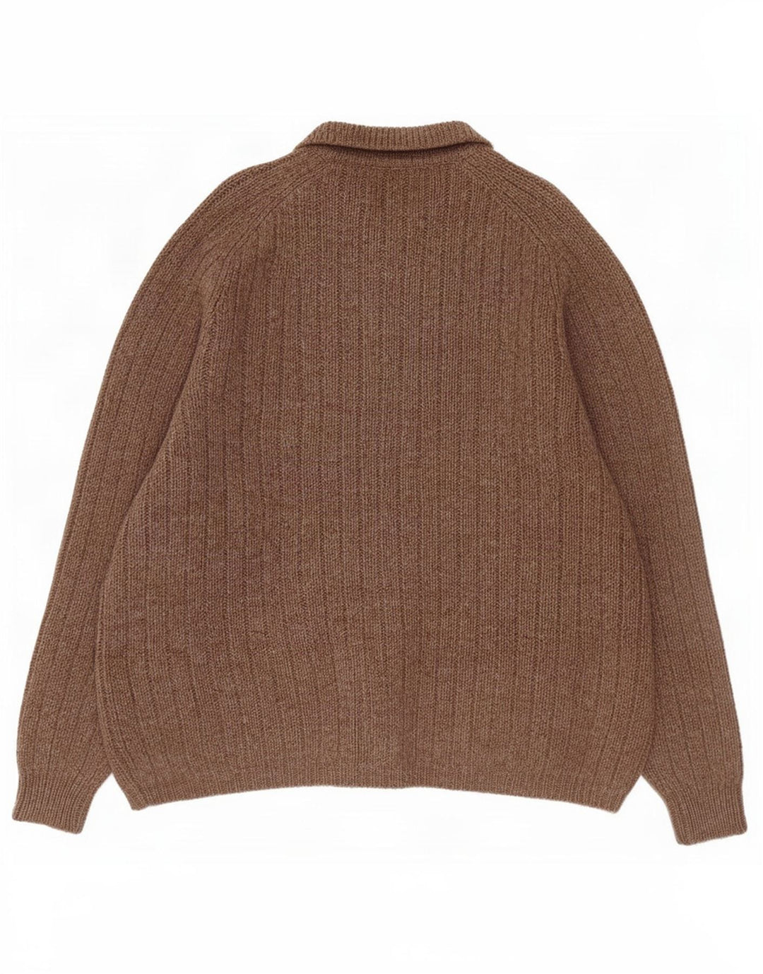 Pulover cardigan pentru bărbați MC Kenzy, lână maro mare