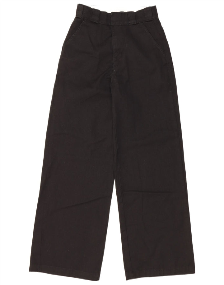 Pantaloni chino pentru femei cu picioare largi Dickies L24 L30 Poliester negru
