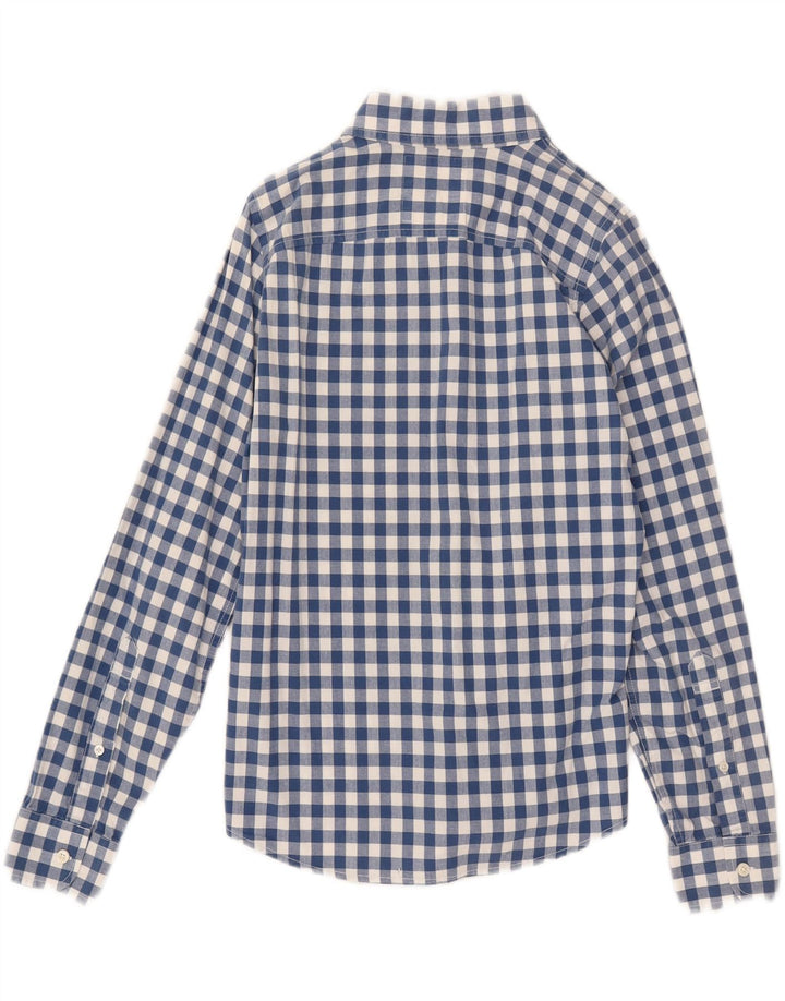 Cămașă pentru bărbați HOLLISTER, mică, albastru, bumbac vichy
