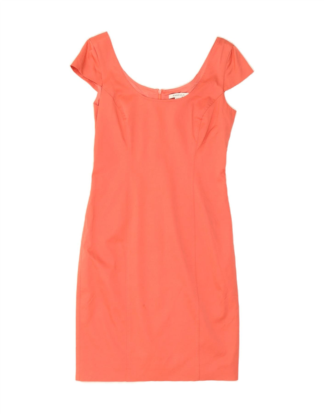 MARELLA Womens Sheath Dress UK 8 Small  Orange Viscose Vintage Marella and Second-Hand Marella from Messina Hembry 