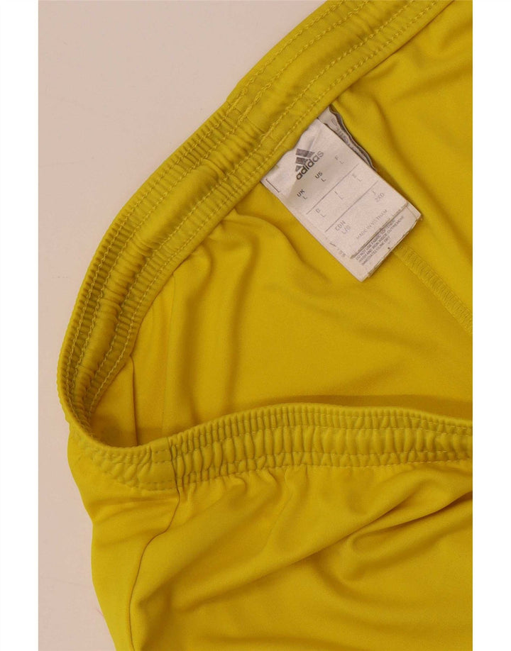 Pantaloni scurți sport pentru bărbați Adidas Climalite, mari, galbeni, din poliester