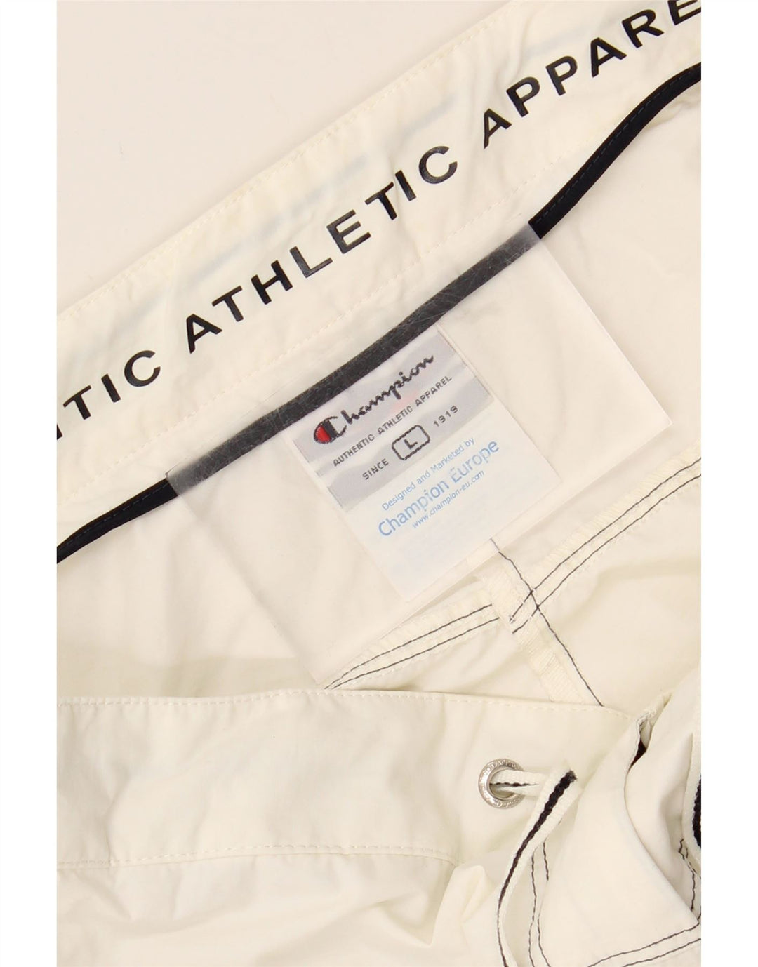 CHAMPION Womens Bermuda Shorts Large W32 White Cotton