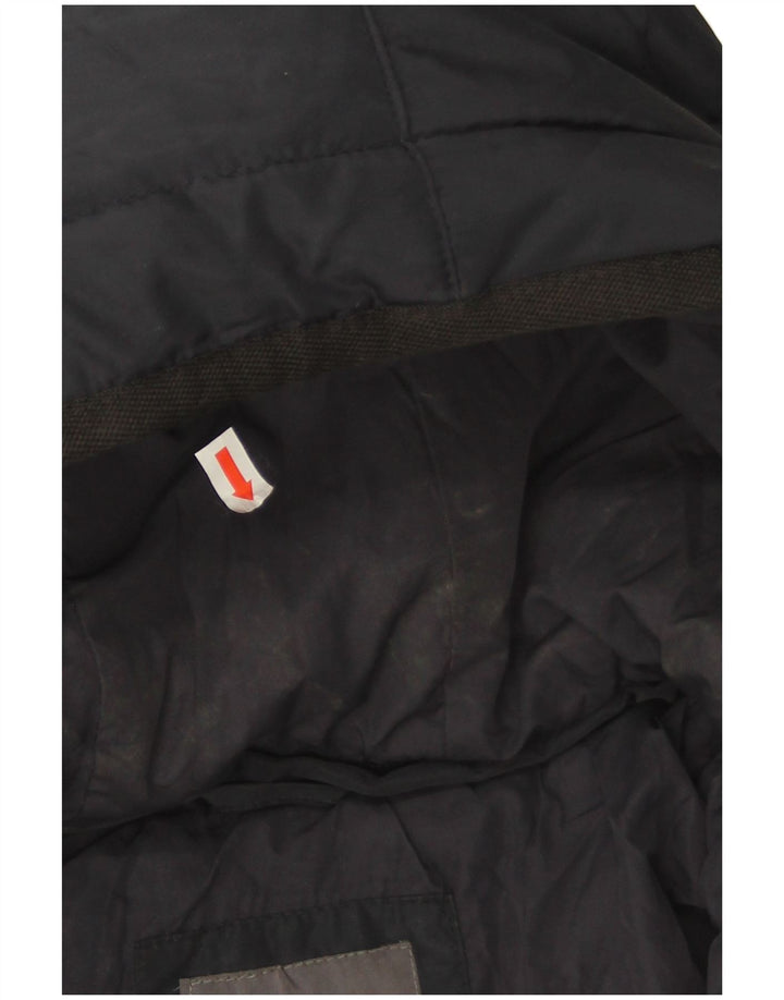 Jachetă căptușită cu glugă pentru bărbați Zara UK 36 Poliester bleumarin mic