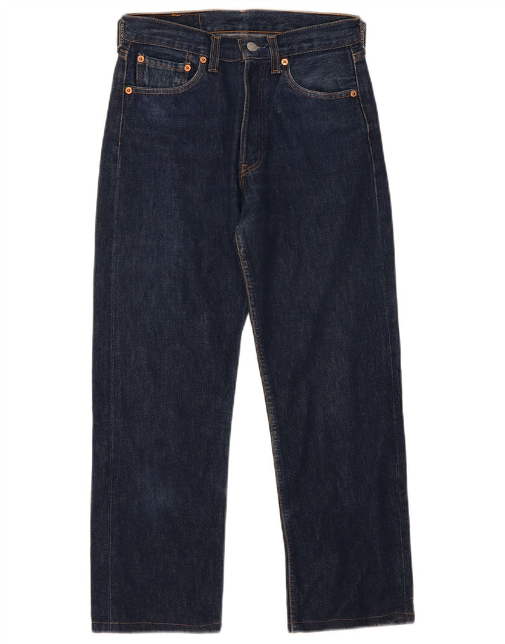 Blugi drepti 501 pentru femei Levi's W28 L26 bumbac bleumarin