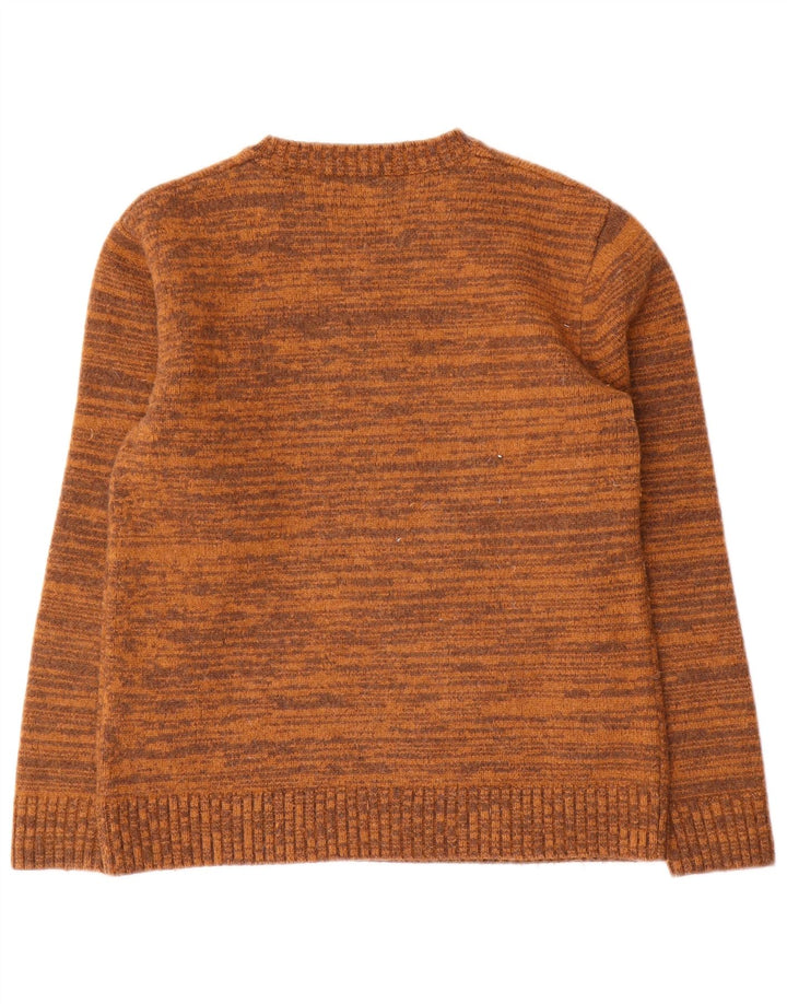 Pulover Levi's pentru damă, cu gât turnut, UK 12, lână cu pete maro mediu