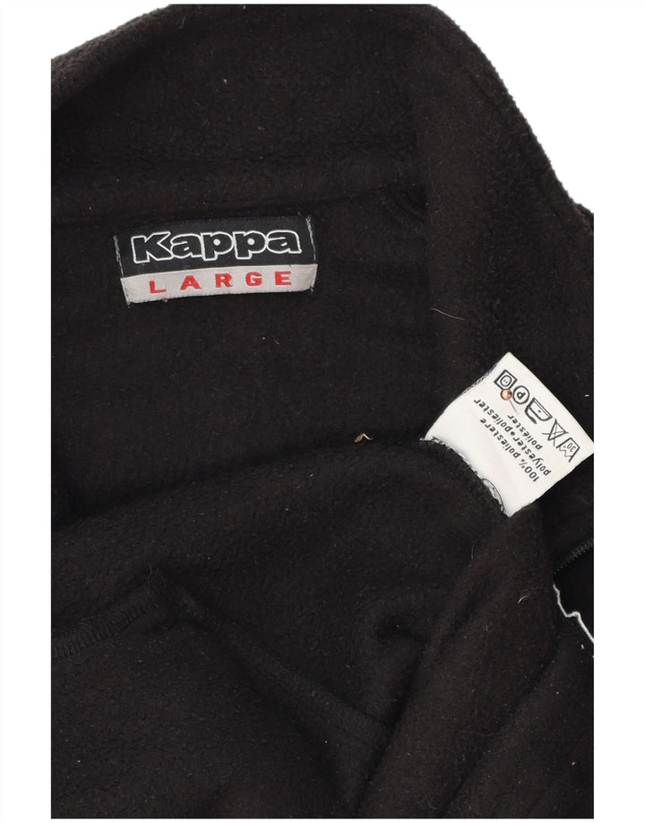 Jachetă fleece pentru bărbați Kappa UK 40 Poliester negru mare