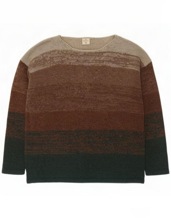 Burton Womens Boat Neck Jumper Sweater UK 14 Medium Multicoloured Striped