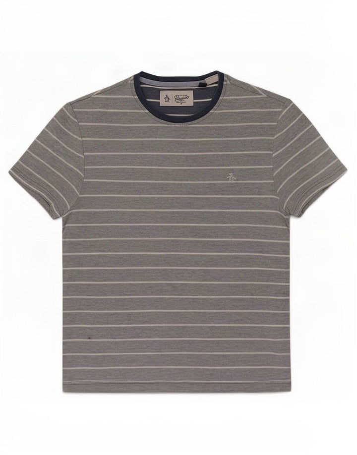 Tricou pentru bărbați Penguin Top Mediu Albastru cu dungi