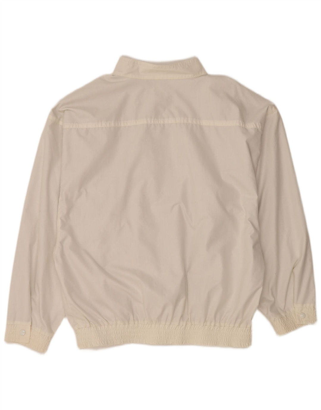 VINTAGE Mens Bomber Jacket IT 50 Large White
