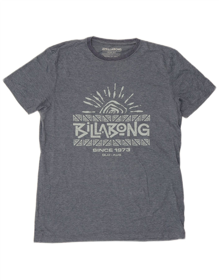 BILLABONG Tricou grafic Slim Fit pentru bărbați Top mic, albastru, bumbac