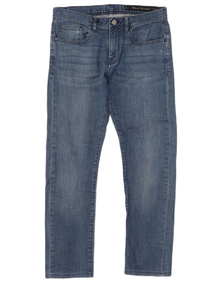 ARMANI EXCHANGE Blugi Slim Bărbați W31 L28 Bumbac Albastru