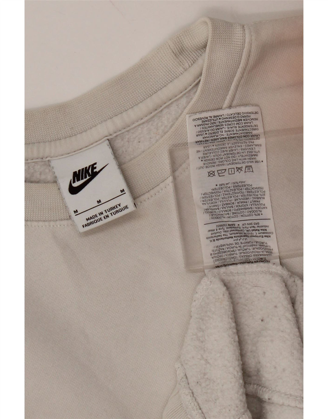 Pulover grafic pentru bărbați NIKE, bumbac, gri mediu