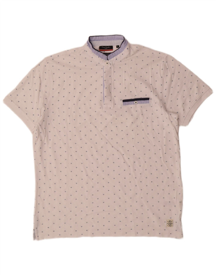 Cămașă polo Pierre Cardin pentru bărbați, alb, mare
