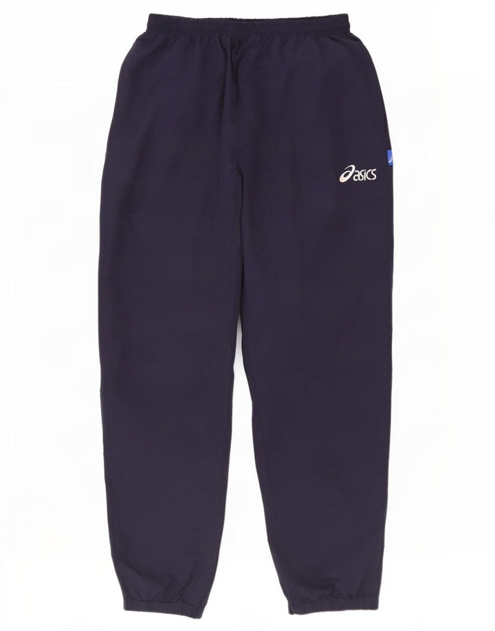Pantaloni de trening Asics pentru bărbați Pantaloni de jogging mari poliester bleumarin