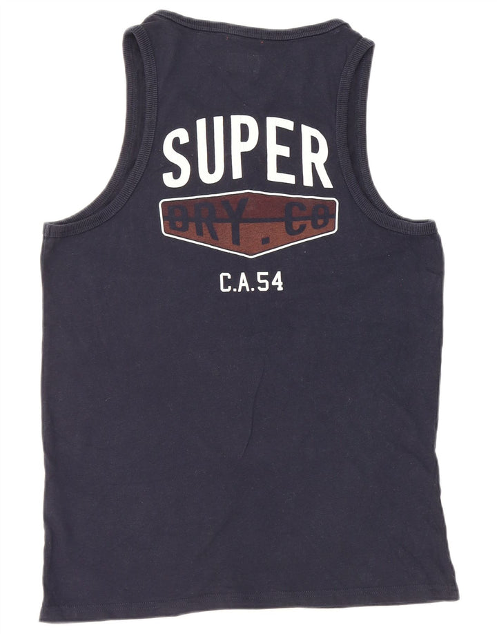Vestă Superdry pentru femei UK 18 XL, bumbac bleumarin