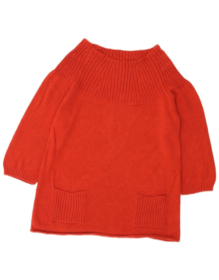 Pulover pentru femei Marks & Spencer Crop Boat Gât, UK 12 Medium Red