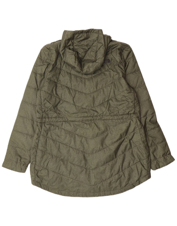 Palton căptușit cu glugă The North Face pentru femei UK 18 XL Kaki Poliester Modern