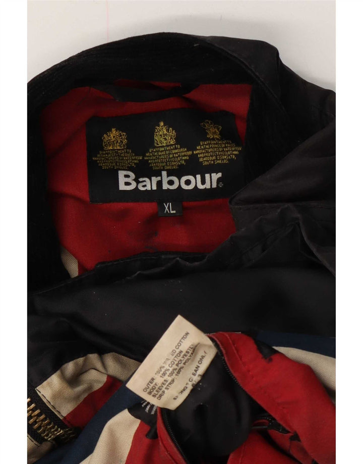 Jachetă pentru bărbați Barbour din bumbac cerat UK 42 XL Negru