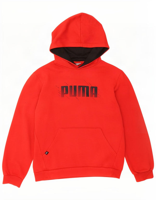 Pulover Puma Fete Graphic Hoodie 13-14 Ani Bumbac Roșu