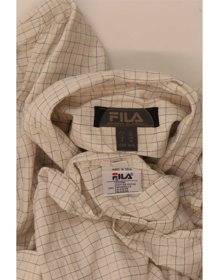 Cămașă Fila Bărbați Medium Bej Check Bumbac