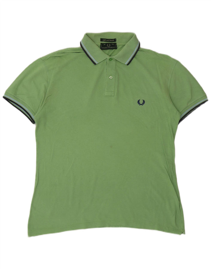 FRED PERRY Tricou polo pentru bărbați, verde mare