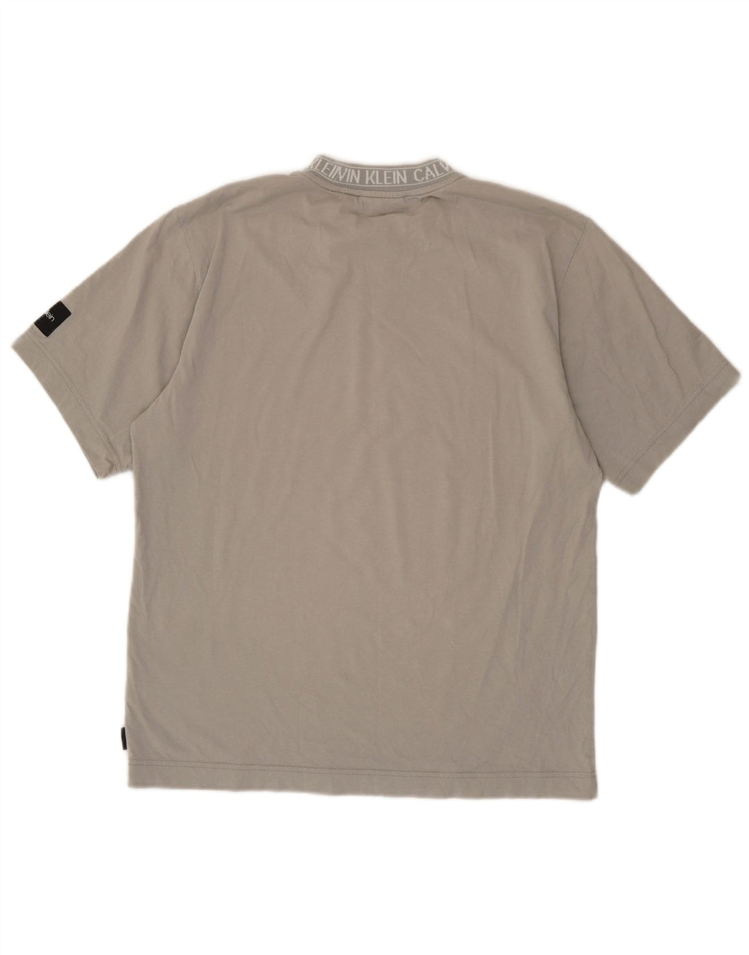 Tricou grafic Calvin Klein pentru bărbați Top din bumbac gri mediu
