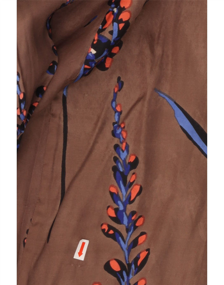 Rochie maxi fără mâneci pentru femei GREAT PLAINS UK 12 Medium Brown Floral Rayon