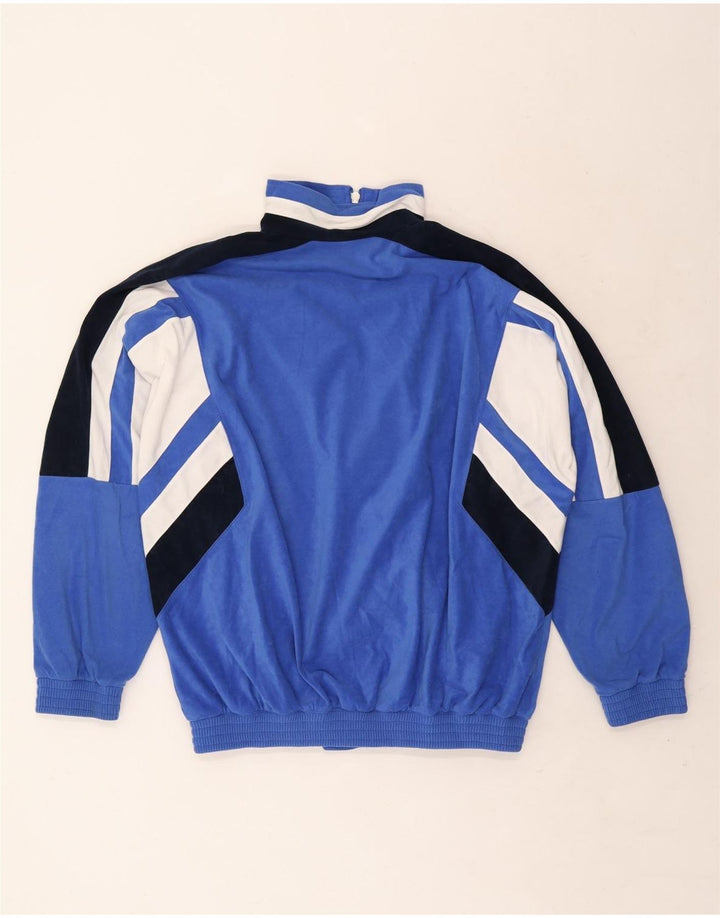 Jachetă de trening vintage pentru bărbați IT 48 Medium Blue Colorblock Poliester