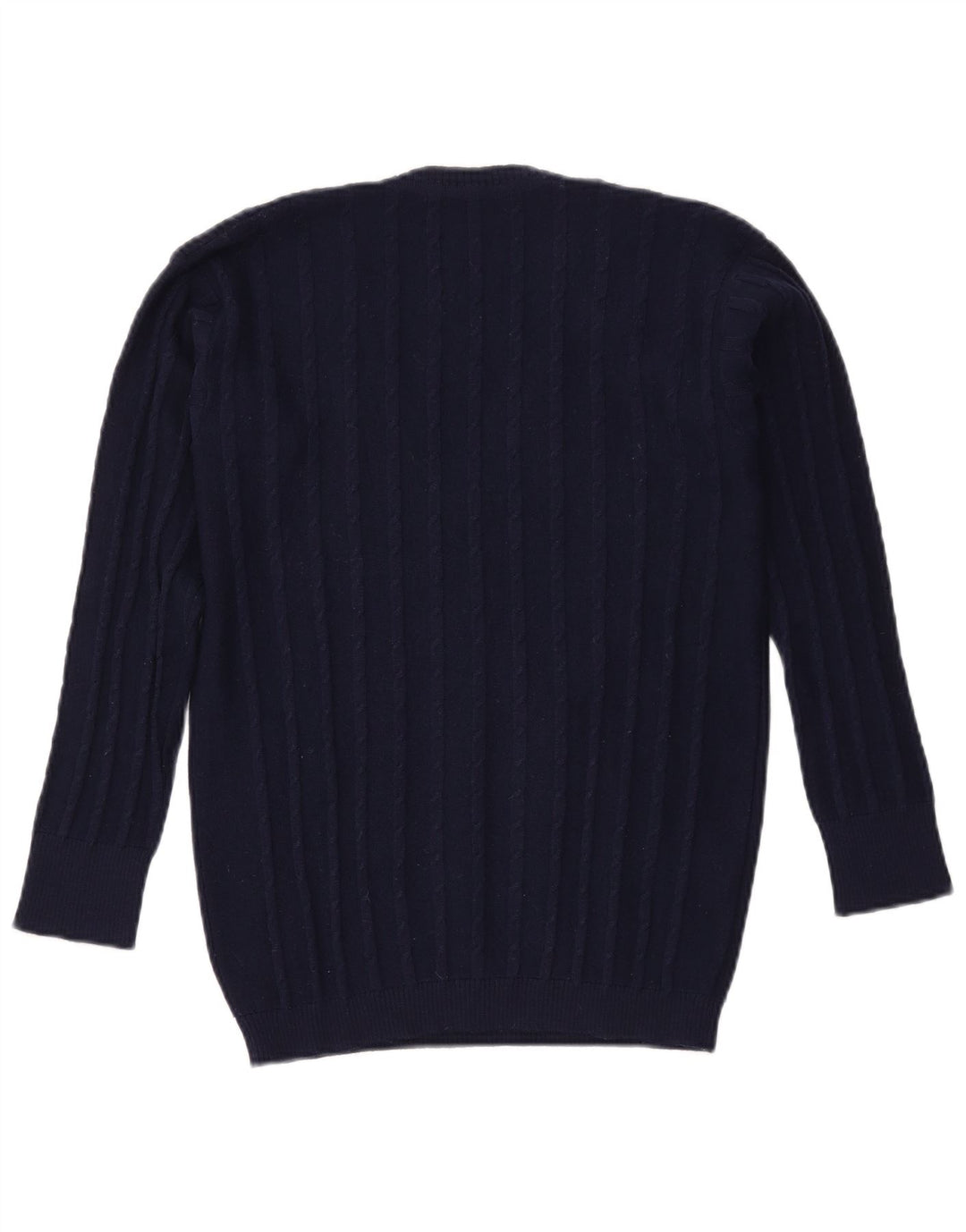 VINTAGE Pulover cu decolteu în V pentru femei UK 16 Mare bleumarin