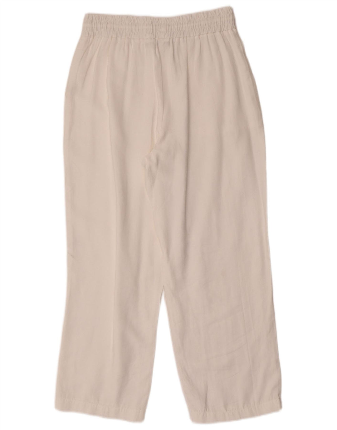 Pantaloni tăiați pentru femei Zara Mici L26 L25 Alb Modal