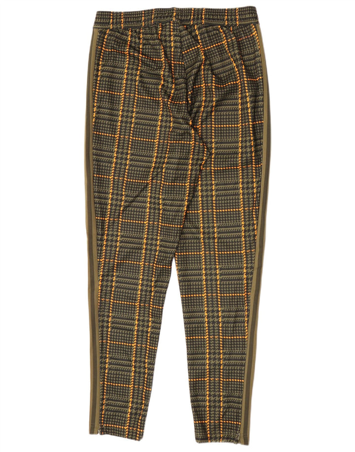 Pantaloni de trening Adidas pentru bărbați, poliester verde mediu cu picior de gală