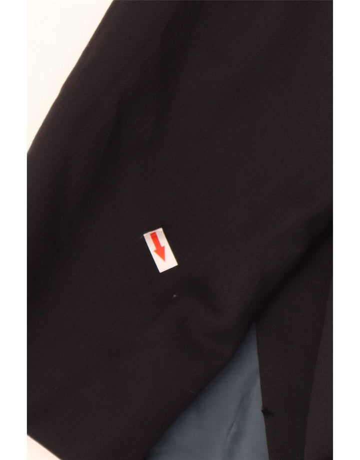 Blazer pentru bărbați Hugo Boss, cu 2 nasturi, UK 42 XL, lână cu dungi, albastru bleumarin