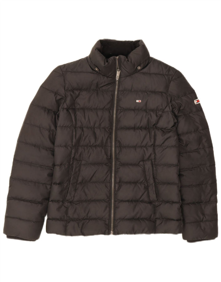 Jachetă căptușită pentru bărbați Tommy Hilfiger UK 36 Poliester negru mic
