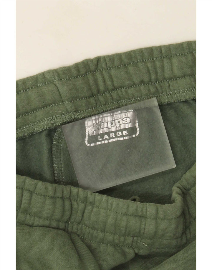 Pantaloni de trening cu grafică pentru bărbați Kappa Pantaloni de jogging, mari, verde