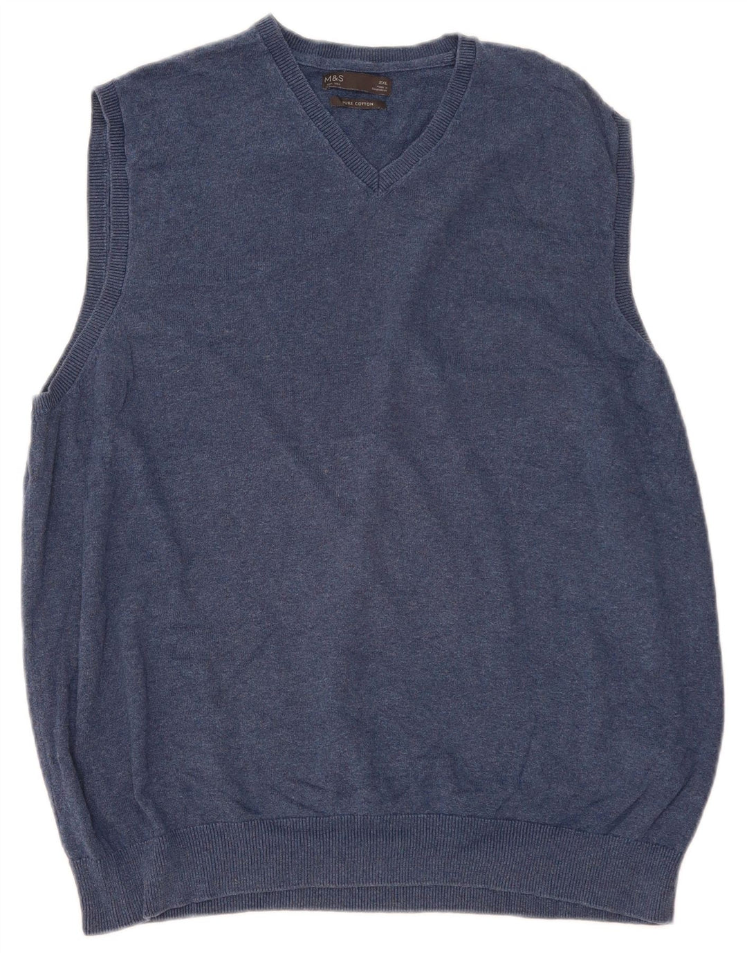 Vestă pentru bărbați Marks & Spencer, 2XL, bumbac bleumarin
