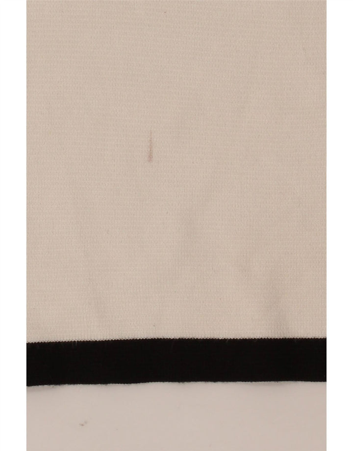 Tricou Crop pentru femei Zara UK 12 Medium White Colorblock