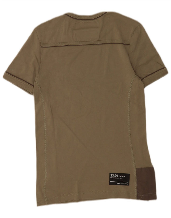 Tricou grafic pentru bărbați G-Star Top mic din bumbac kaki