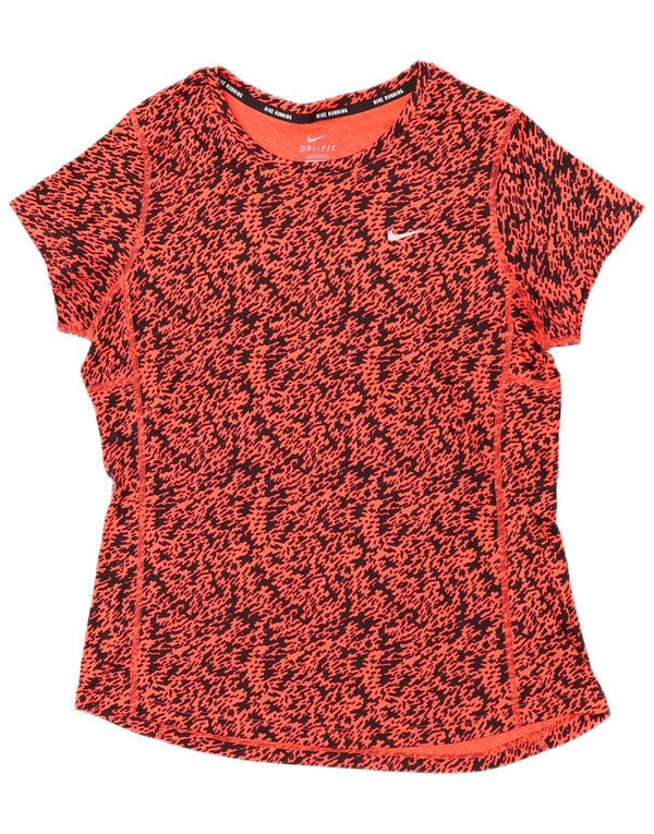Tricou Nike pentru femei Dri Fit cu model abstract Top UK 16 mare portocaliu