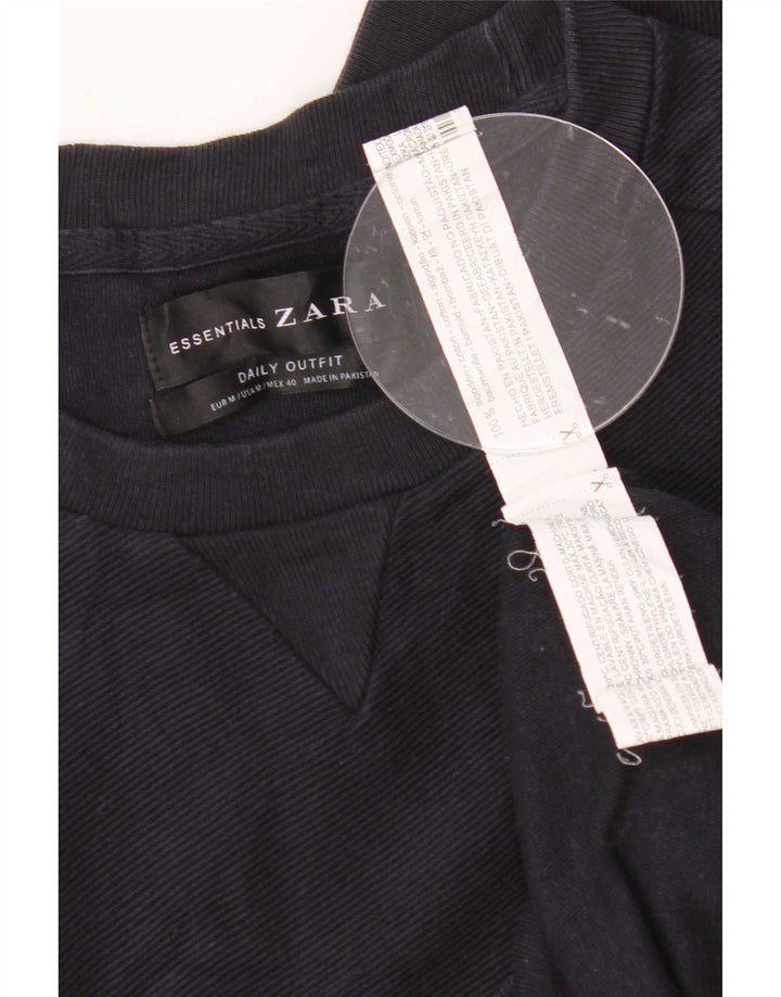 Pulover pentru bărbați Zara Pulover Medium Bleumarin Bumbac