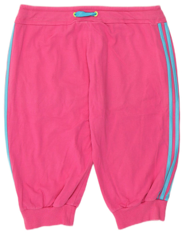Bermude sport ADIDAS pentru femei UK 16 mare bumbac roz