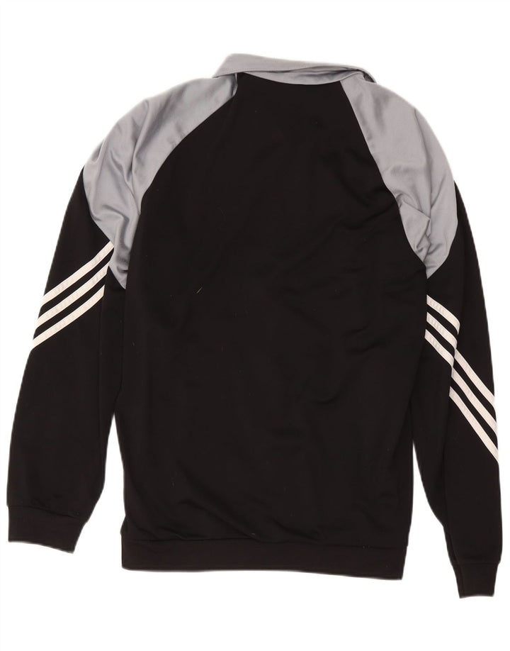 Jachetă de trening pentru bărbați Adidas, negru mediu, poliester bloc de culoare