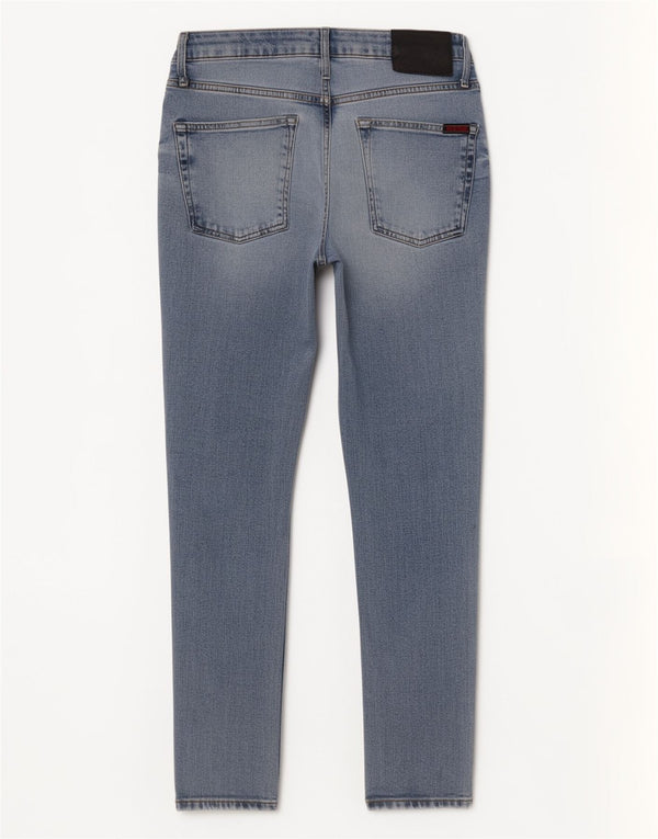 Superdry Mens Distressed Skinny Jeans W32 L27 Blue Cotton
